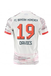 Bayern Munich Alphonso Davies #19 Fotballdrakt Borte Klær 2025-26 Korte ermer